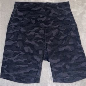 Camo lululemon align shorts. Size 2. Hemmed to 5.5 inch length.